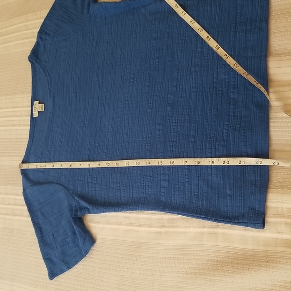 J.Crew Royal Blue Crew Neck T-shirt Top, size XS - Picture 7 of 11